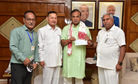 AHECL donation to CM Relief Fund for Flood relief in Assam